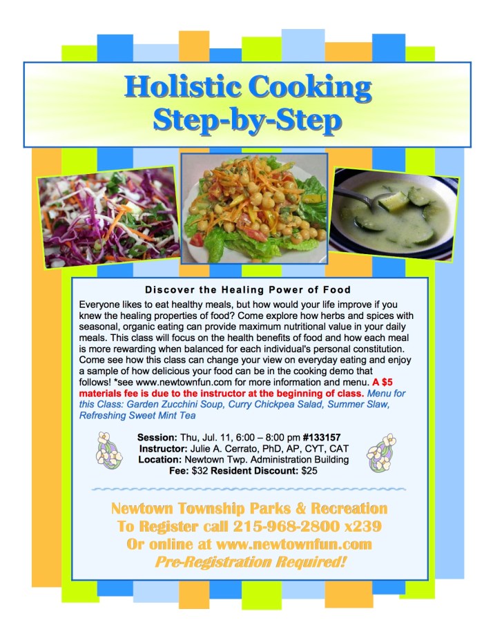 holistic cooking newtown july 2013